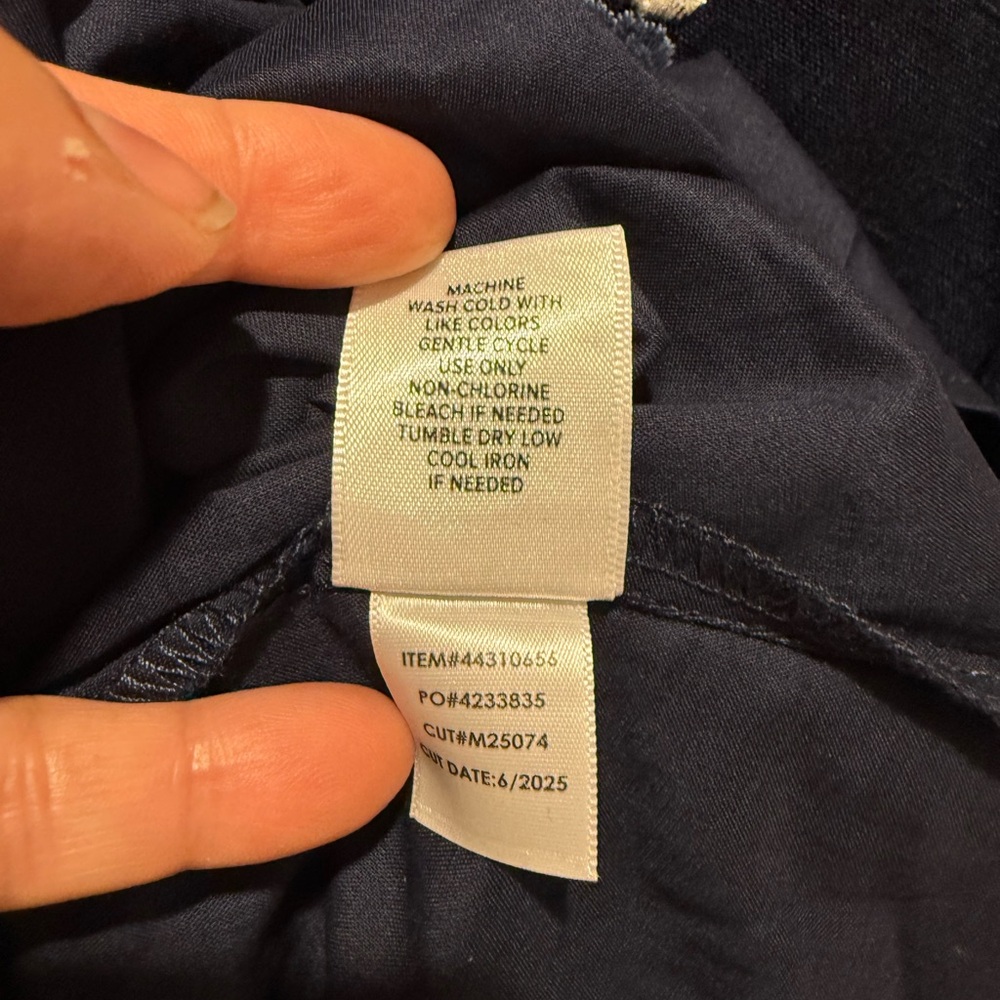NWT 1X Torrid Belle Isle Navy Blue flutter sleeve trapeze embroidered dress NEW - Picture 12 of 14